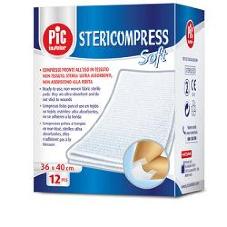 Garza Stericompress 18x40 12pz Garza Stericompress 18x40 12pz