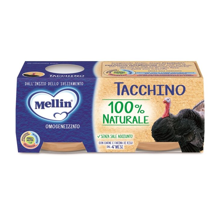 Mellin Omog Tacchino 2x80g