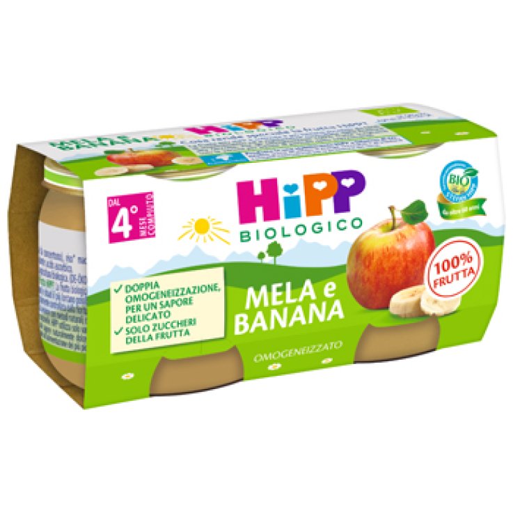 Hipp Bio Omog Mela/banana2x80g