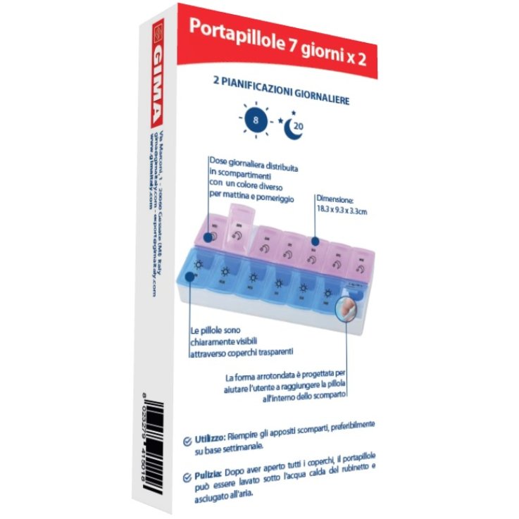 Portapillole Settimanale 7ggx2