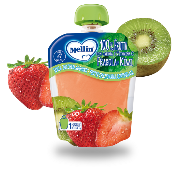 Mellin Pouch Fragola Kiwi 90g