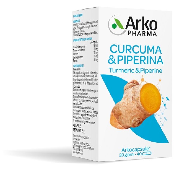 Arkocps Curcuma+piperina 40cps