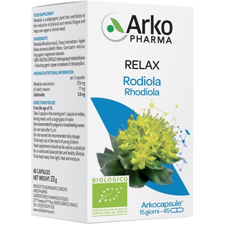 Arkocps Rodiola Bio 45cps