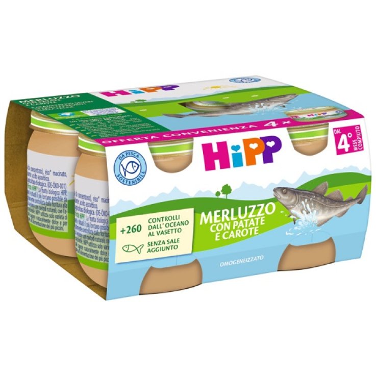 Hipp Omog Merluz/pat/car 4x80g
