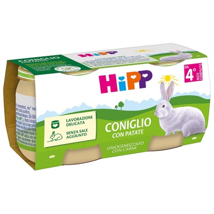 Hipp Omog Coniglio Patate2x80g