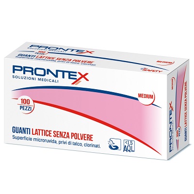 PRONTEX GUANTO IN LATTICE SENZA POLVERE PICCOLO 100 PEZZI - Farmadillo