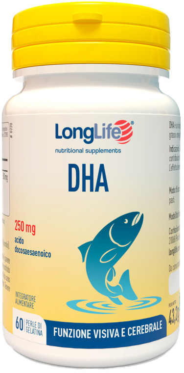 LONGLIFE DHA 250 MG 60 PERLE - Farmadillo