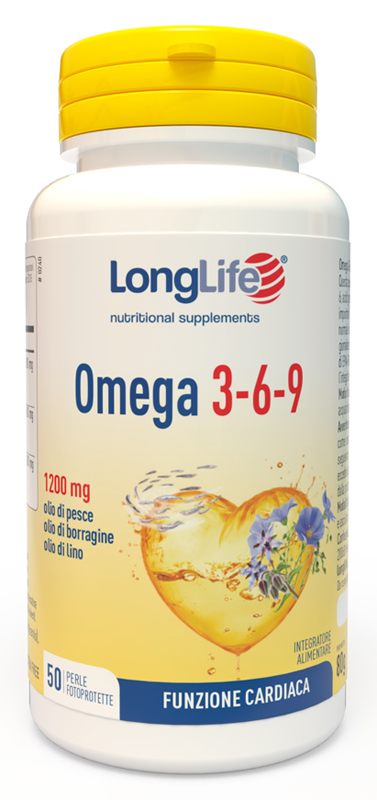 LONGLIFE OMEGA 3-6-9 50 PERLE FOTOPROTETTE - Farmadillo