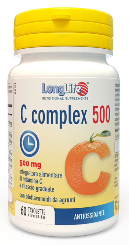 LONGLIFE C COMPLEX 500 TIME RELEASED 60 TAVOLETTE RIVESTITE - Farmadillo
