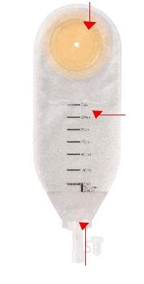 SACCA PER DRENAGGIO DELLE FERITE STERILE COLOPLAST CAPACITA' MIDI 300ML 10 PEZZI ARTICOLO 2215 - Farmadillo