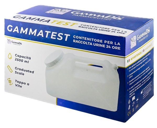 CONTENITORE STERILE PER LA RACCOLTA URINA GAMMASI 24H 2500 ML GAMMADIS - Farmadillo