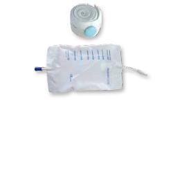 SACCA RACCOGLI URINA DA GAMBA PER INCONTINENZA IN PVC 750 ML TUBO RACCORDO DIRITTO 10 CM+RUBINETTO SCARICO+VALVOLA ANTIREFLUSSO+2 FASCE A BOTTONI 10 PEZZI - Farmadillo