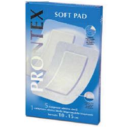 GARZA COMPRESSA PRONTEX SOFT PAD AUTOADESIVA 10X15CM 6 PEZZI - Farmadillo