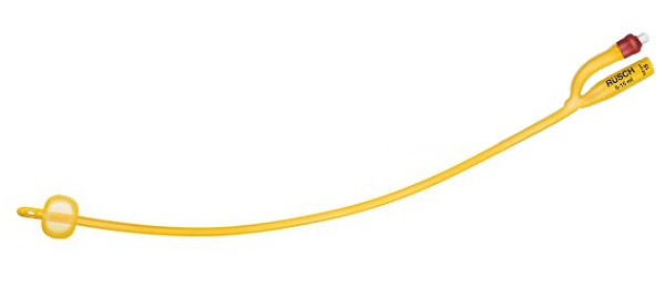 CATETERE FOLEY A MEDIA PERMANENZA  RUSCH GOLD PLUS A 2 VIE IN SILKOLATEX LATTICE-SILICONE PER ADULTO CH16 LUNGHEZZA 40 CM PUNTA CILINDRICA A 2 FORI PALLONCINO 30-50 ML 1 PEZZO - Farmadillo