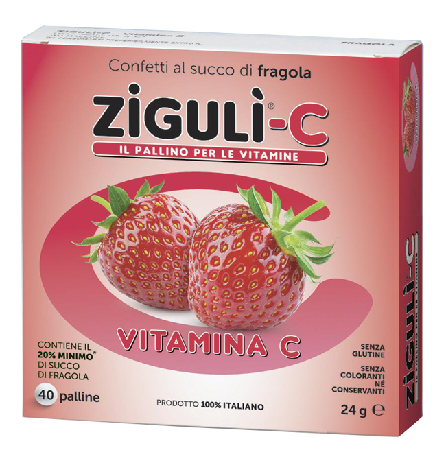 ZIGULI C FRAGOLA 40 CONFETTI 24 G - Farmadillo