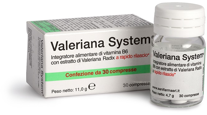 VALERIANA SYSTEM 30 COMPRESSE - Farmadillo