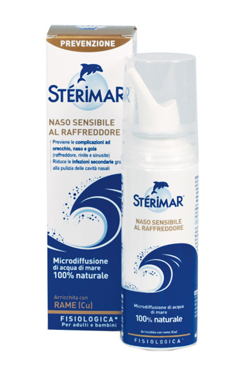 STERIMAR NASO SENSIBILE AL RAFFREDDORE ACQUA DI MARE SPRAY 100 ML - Farmadillo