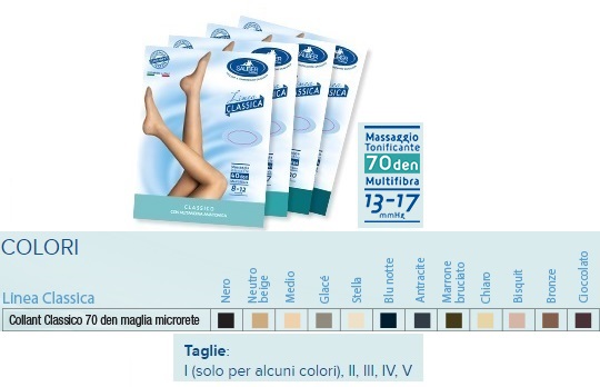 SAUBER COLLANT 70 DENARI MAGLIA MICRORETE NEUTRO BEIGE 4 LINEA CLASSICA - Farmadillo