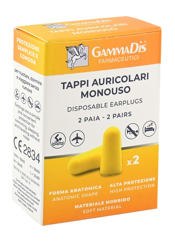 TAPPO AURICOLARE EAR GOMMAPIUMA 4 PEZZI GAMMADIS - Farmadillo