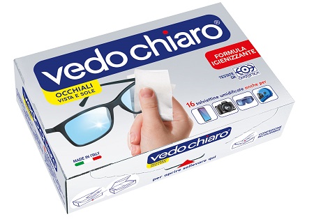 VEDOCHIARO OCCHIALI 16 SALVIETTE UMIDIFICATE - Farmadillo