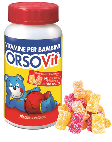 ORSOVIT CARAMELLE GOMMOSE VITAMINA BB SENZA GLUTINE 60 PEZZI - Farmadillo
