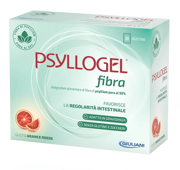 PSYLLOGEL FIBRA ARANCE ROSSE 20 BUSTINE - Farmadillo
