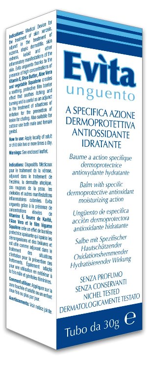 EVITA UNGUENTO A SPECIFICA AZIONE DERMOPROTETTIVA ANTIOSSIDANTE IDRATANTE 30 ML - Farmadillo