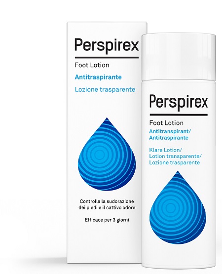 PERSPIREX FOOT LOTION ANTITRASPIRANTE LOZIONE TRASPARENTE SUDORAZIONE E CATTIVO ODORE PIEDI 100 ML - Farmadillo