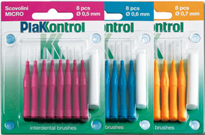 PLAKKONTROL SCOVOLINO CON MANICO MIDI 0,7 8 PEZZI - Farmadillo