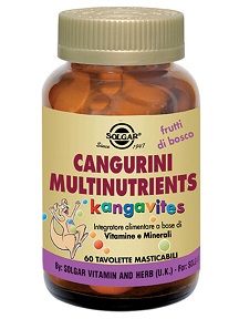 CANGURINI MULTINUTRIENTS FRUTTI TROPICALI 60 COMPRESSE - Farmadillo
