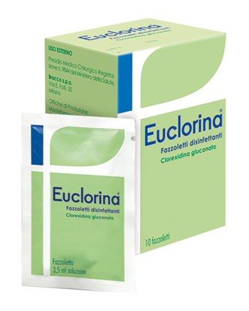 DISINFETTANTE FAZZOLETTO PER MEDICAZIONE EUCLORINA 10 PEZZI - Farmadillo