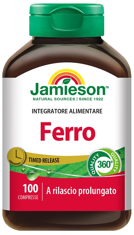 JAMIESON FERRO A RILASCIO PROLUNGATO 100 COMPRESSE - Farmadillo