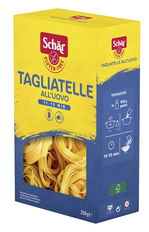 SCHAR TAGLIATELLE ALL'UOVO 250 G - Farmadillo