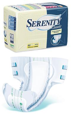 PANNOLONE PER INCONTINENZA SERENITY CLASSIC EXTRA TAGLIA SMALL 30 PEZZI - Farmadillo