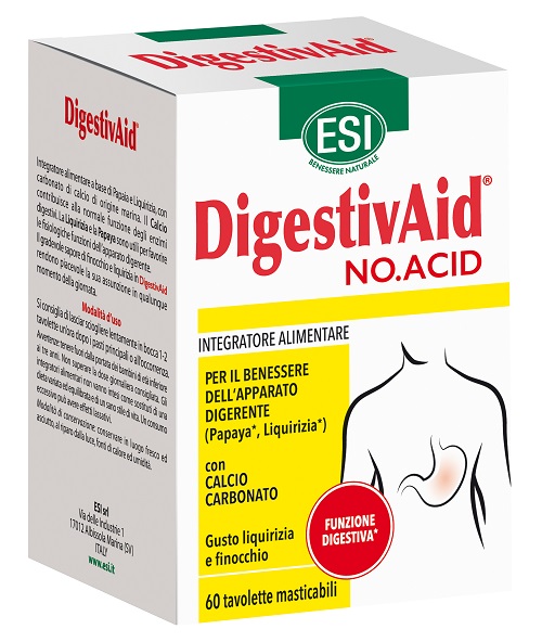 ESI DIGESTIVAID NO ACID 60 TAVOLETTE - Farmadillo