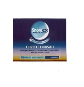 CEROTTO NASALE SNOREEZE GRANDE 10 PEZZI - Farmadillo