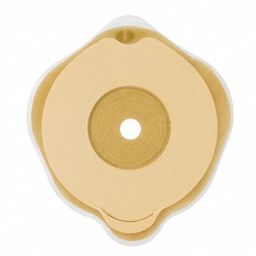 PLACCA PIANA FLEXIMA KEY 50 MM CON PROTETTORE CUTANEO IDROCOLLOIDALE E FLANGIA 5 PEZZI - Farmadillo