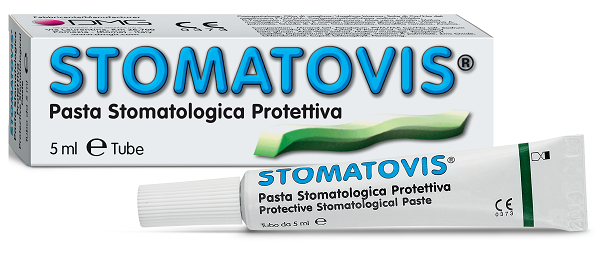 PASTA STOMATOLOGICA PROTETTIVA STOMATOVIS STOMATITI AFTOSE 5 ML - Farmadillo