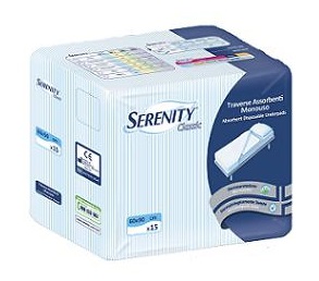 TRAVERSA SALVAMATERASSO PER INCONTINENZA SERENITY CLASSIC MISURA 60X90CM 15 PEZZI - Farmadillo