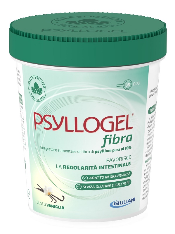 PSYLLOGEL FIBRA VANIGLIA VASO 170 G - Farmadillo