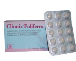 CLINNIX FOLIFERRO 30 COMPRESSE - Farmadillo