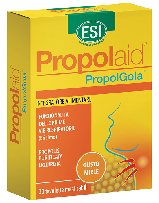 ESI PROPOLAID TAVOLETTE GOLA MIELE 30 TAVOLETTE - Farmadillo