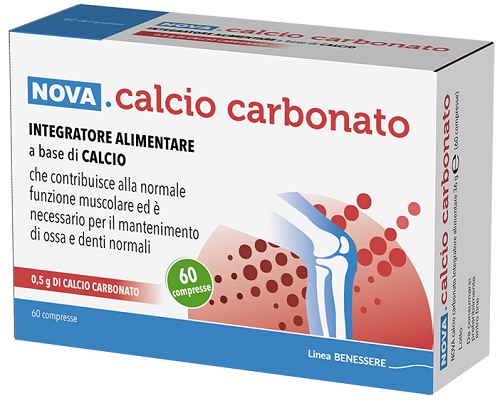 CALCIO CARBONATO 60 COMPRESSE DA 0,6 G - Farmadillo