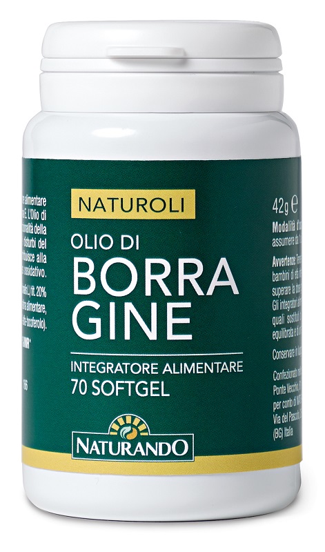 NATUROLI OLIO DI BORRAGINE 70 SOFTGEL - Farmadillo