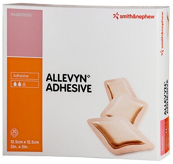 MEDICAZIONE IDROCELLULARE STERILE ALTAMENTE ASSORBENTE ADESIVA IN SCHIUMA DI POLIURETANO 12,5X12,5CM 10 PEZZI - Farmadillo