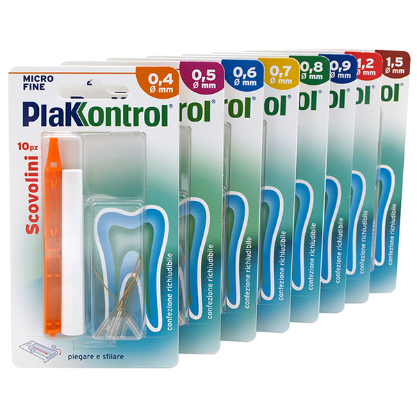 PLAKKONTROL MINIGRIP SCOVOLINO 0,6 MM 10 PEZZI - Farmadillo