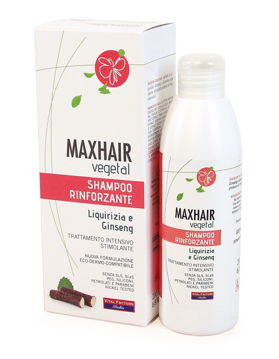 MAXHAIR VEGETAL SHAMPOO RINFORZANTE 200 ML - Farmadillo