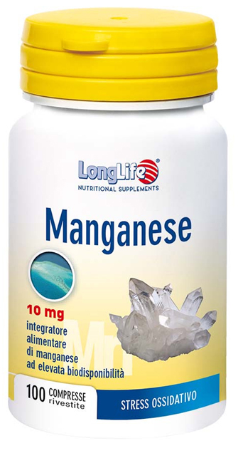 LONGLIFE MANGANESE 10 MG 100 COMPRESSE - Farmadillo