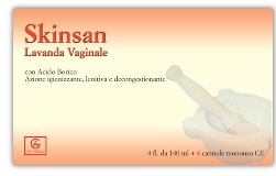 SKINSAN LAVANDA VAGINALE 4 FLACONI 140 ML + 4 CANNULE VAGINALI MONOUSO IN BLISTER - Farmadillo