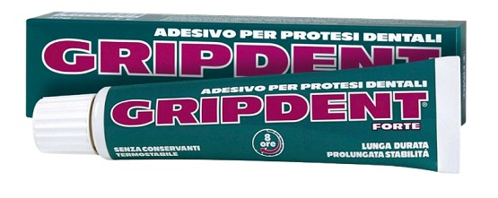 GRIPDENT FORTE ADESIVO PER PROTESI DENTARIA 40 G - Farmadillo